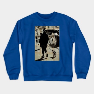 walking the pooch Crewneck Sweatshirt